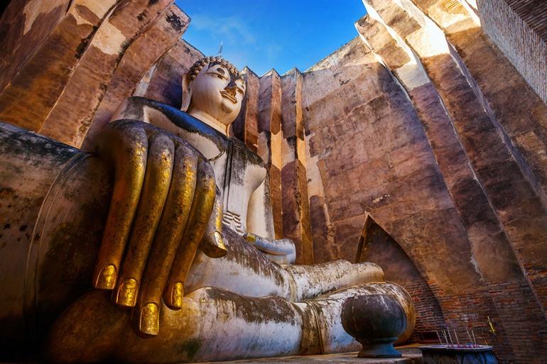 Was Si Chum in Sukhothai, Thailand ist