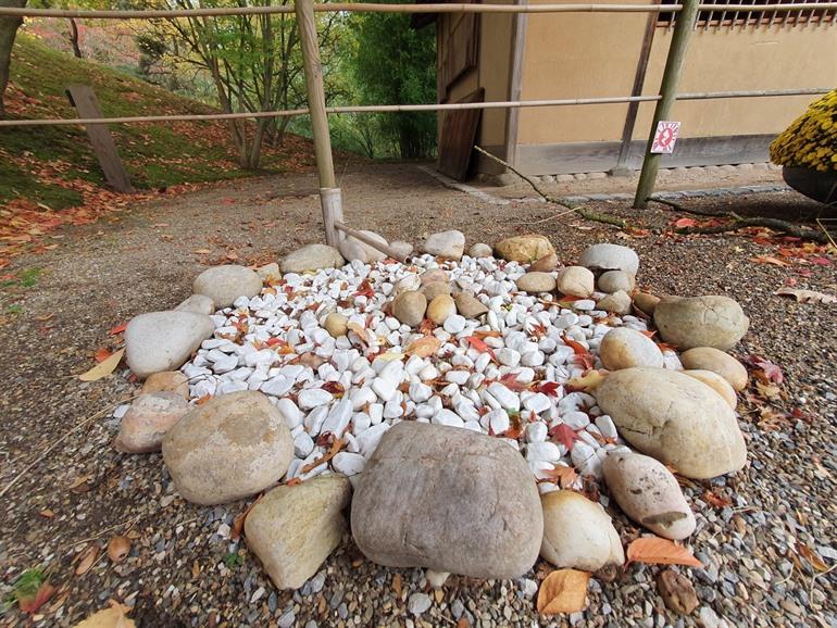 Wasserharfe im Japanischen Garten