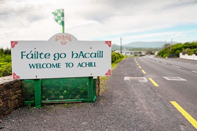 Weg nach Achill Island