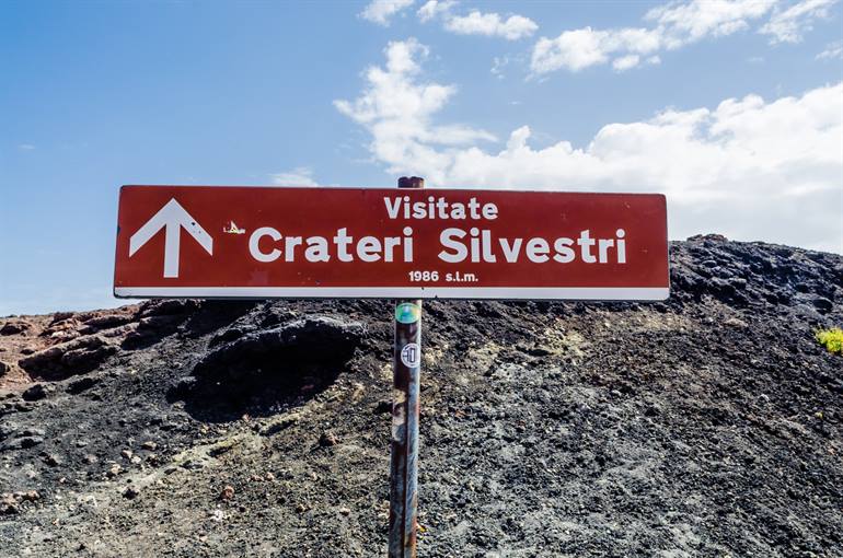 Weg zur Silvestri-Krater
