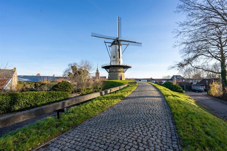 Windmühle De Juffer bei IJzendijke, Zeeland