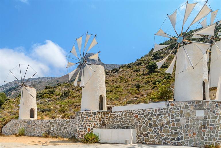 Windmühlen in Heraklion, Griechenland