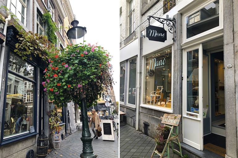 Einkaufen in der Rechtstraat in Maastricht