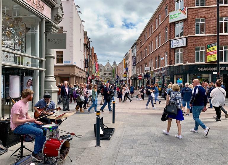 Einkaufsstraße Grafton Street in Dublin