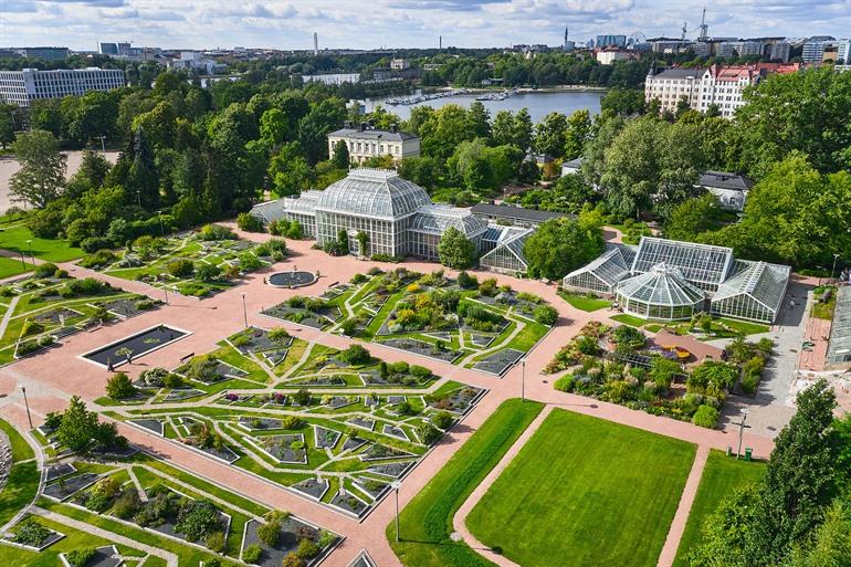 Finden Sie Ruhe in den Botanischen Gärten von Kaisaniemi