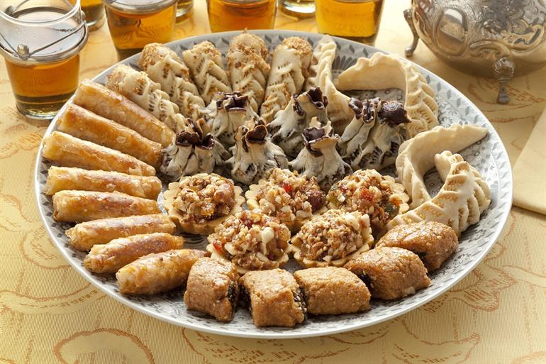 Süße marokkanische Gebäckstücke, Marokko