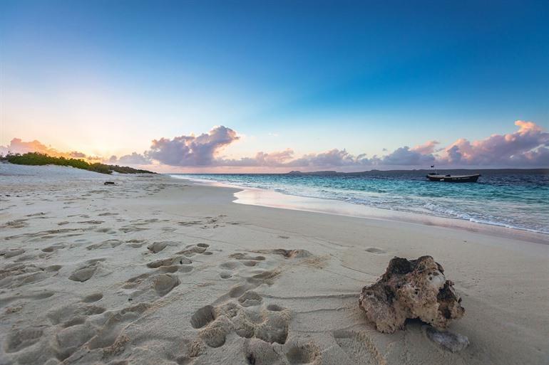 Sonnenuntergang auf Klein Bonaire, Bonaire