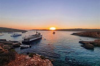 Sonnenuntergang auf Comino, Malta