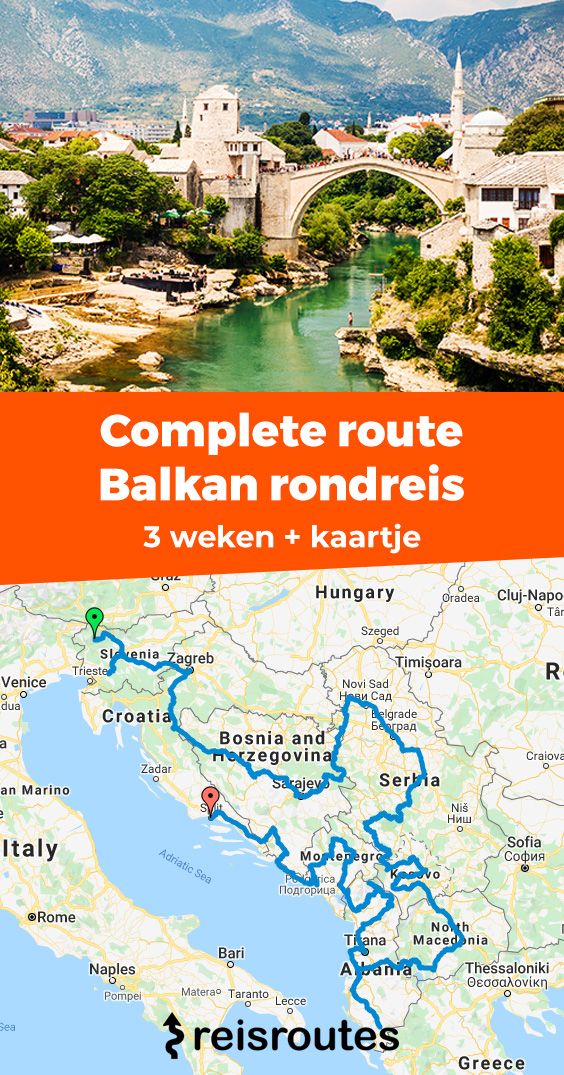Pinterest Roadtrip durch den Balkan mit dem Auto oder Wohnmobil? Komplette Route für deine Rundreise plus Karte