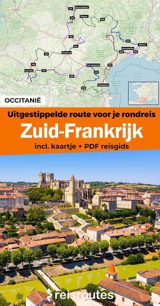 Pinterest Rundreise Südfrankreich plus Karte: Sehenswürdigkeiten und Aktivitäten in Okzitanien, alle Highlights