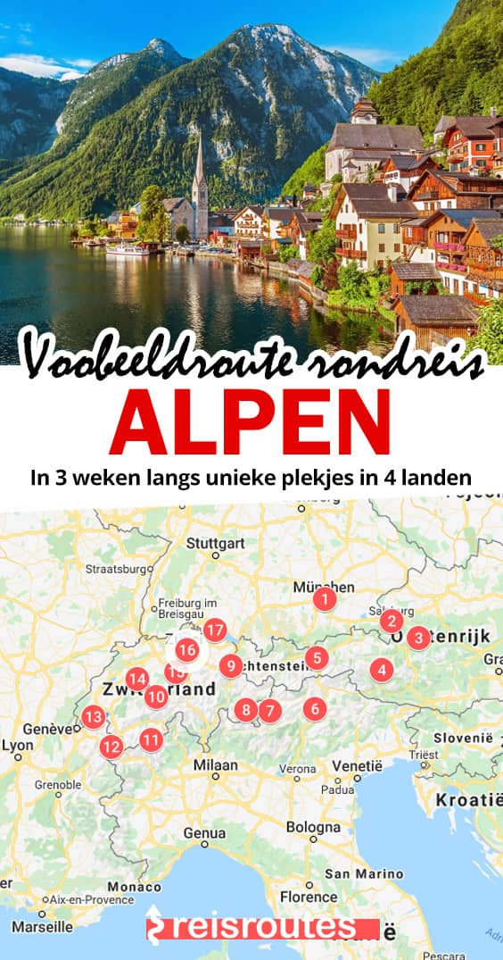 Pinterest Alpen-Rundreise in 2 bis 3 Wochen: Die schönsten Orte + Karte