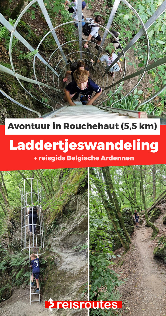 Pinterest Leiterwandertour in Rochehaut: Routeninformationen zur Balade des Échelles