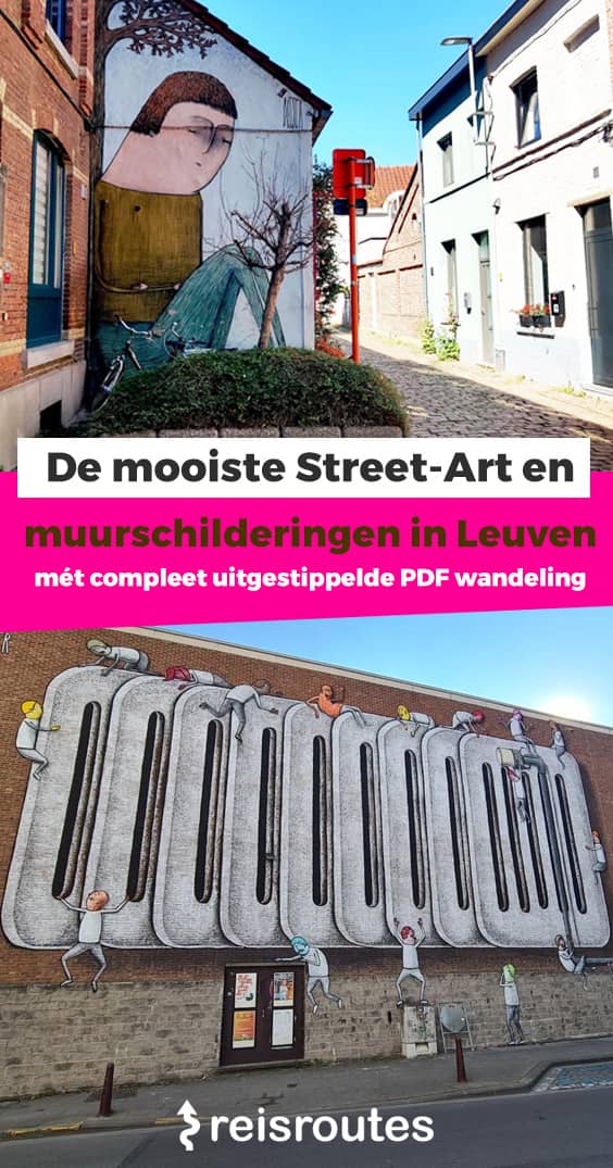 Pinterest Street-Art in Leuven: Spaziergang entlang der schönsten Wandgemälde + Karte