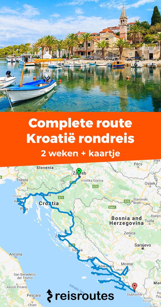 Pinterest 15-tägige Rundreise durch Kroatien: Geplante Route für deine Roadtrip-Planung + Tipps