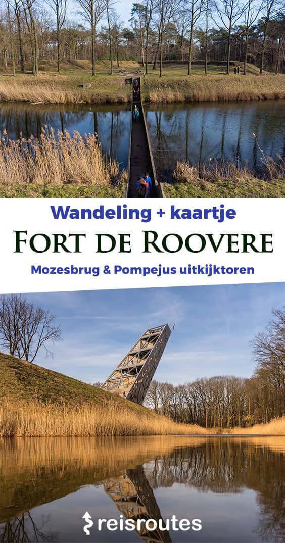Pinterest Spaziergang entlang des Fort de Roovere in Bergen-op-Zoom + Karte