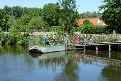 Fahrradroute entlang des schönsten Abschnitts der Ostflämischen Leie