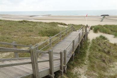 Dünenwanderung in Blankenberge De Haan, entlang der Knotenpunkte