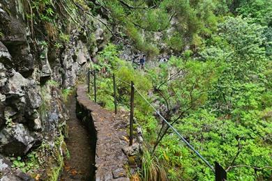 Levada do Caldeirão Verde PR9 Wanderung auf Madeira
