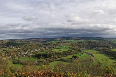 Wanderung durch den Wald von Marcourt zur Kapelle, zum Arboretum und an die Ourthe