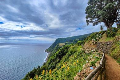 Wanderung Fajã do Araújo in Nordeste