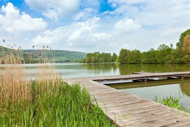 Spaziergang um den Lac d'Echternach: entlang des Sees und der gallo-römischen Villa