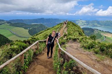 Wanderroute zum Miradouro da Boca do Inferno und Pico da Cruz auf São Miguel