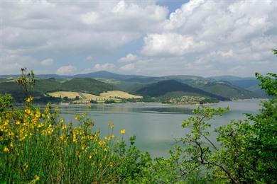 Spaziergang am Lago di Corbara nach Civitella del Lago