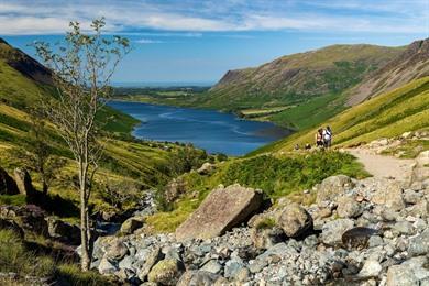 Wanderung zum Scafell Pike, Englands höchstem Berg (978 m)
